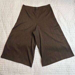 Sunny Taylor brown cropped wide leg career pants